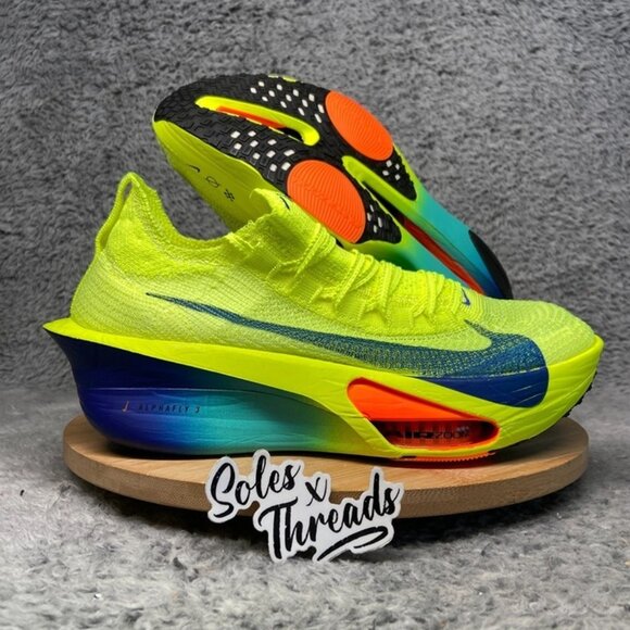 Nike Air Zoom AlphaFly NEXT% 3 Women Size 10.5 = Men Size 9 Volt FD8315-700 - Picture 1 of 7